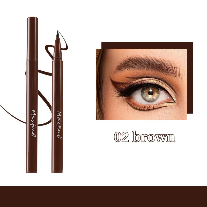 Waterproof Liquid Eyeliner Long Lasting Matte High Pigment No Smudge Professional Eye Make Up