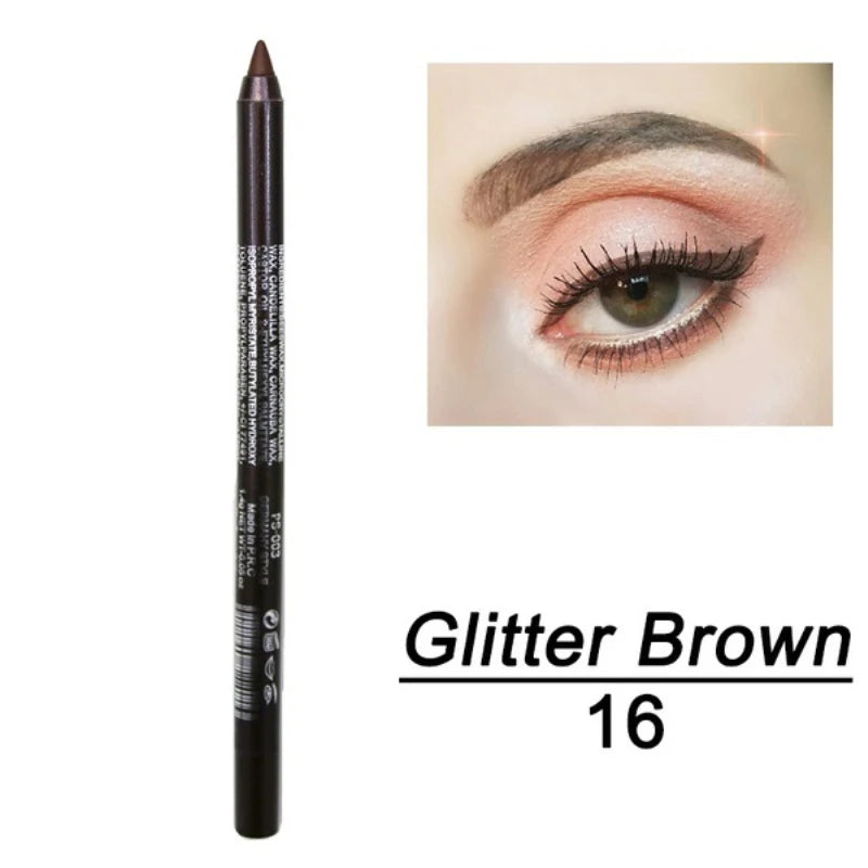 Silkworm Pearlescent Eyeshadow Pen Eyeliner Gel Pen Waterproof Eyebrow Pen High Gloss Color Eyeliner Pen