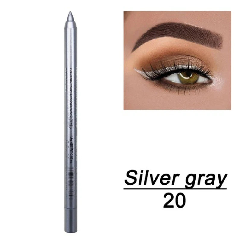 Silkworm Pearlescent Eyeshadow Pen Eyeliner Gel Pen Waterproof Eyebrow Pen High Gloss Color Eyeliner Pen